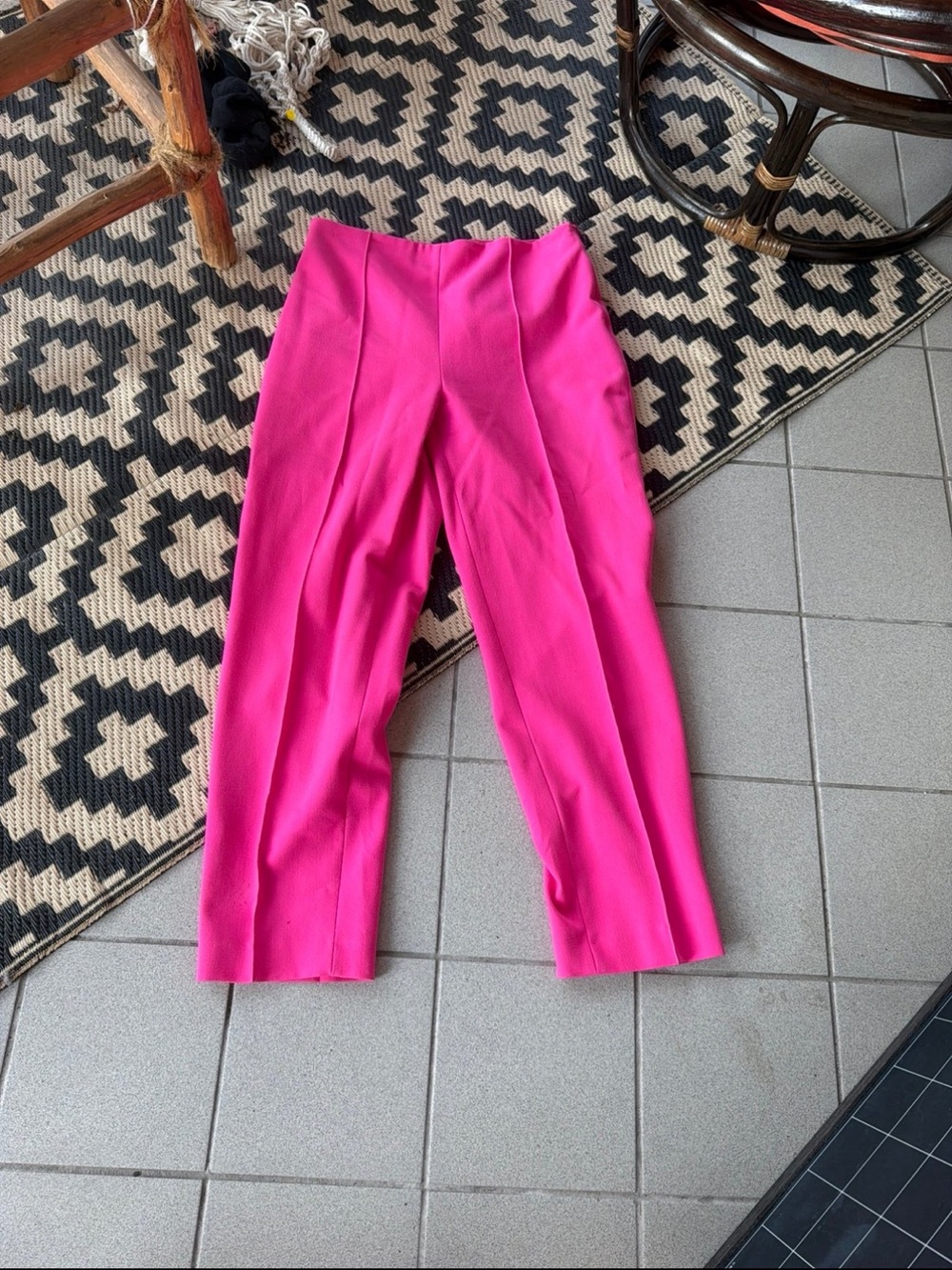 Zara High-Waist Pink  Pants